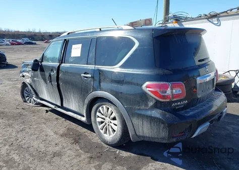 2017 Nissan Armada Sv z USA, uszkodzony, nr VIN JN8AY2NC2H9504072